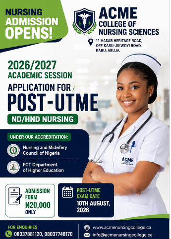 ACME COLLEGE  OF NURSING SCIENCES